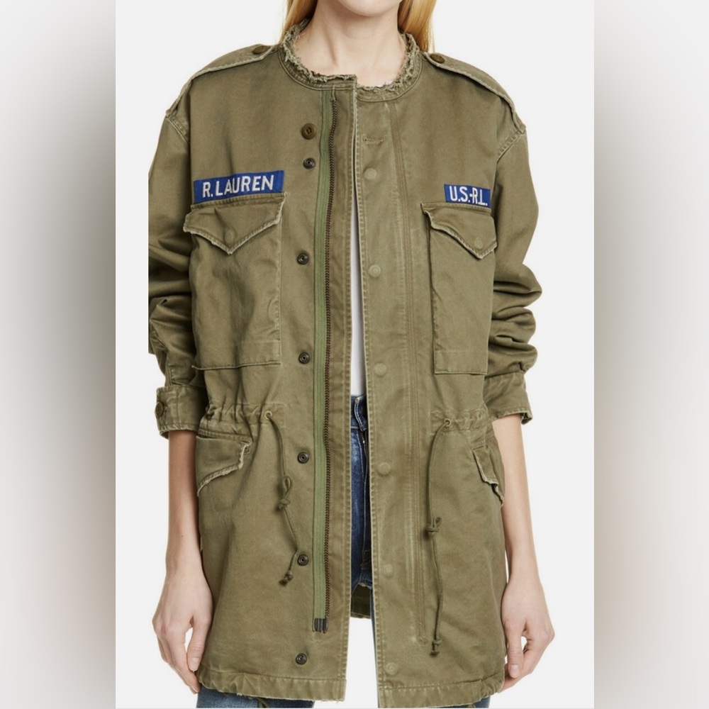 Ralph Lauren Khaki Military-Inspired Jacket